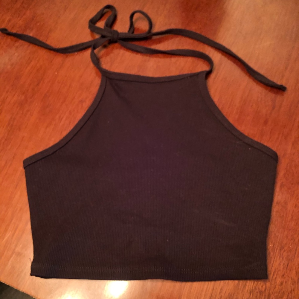 Full tilt halter crop top